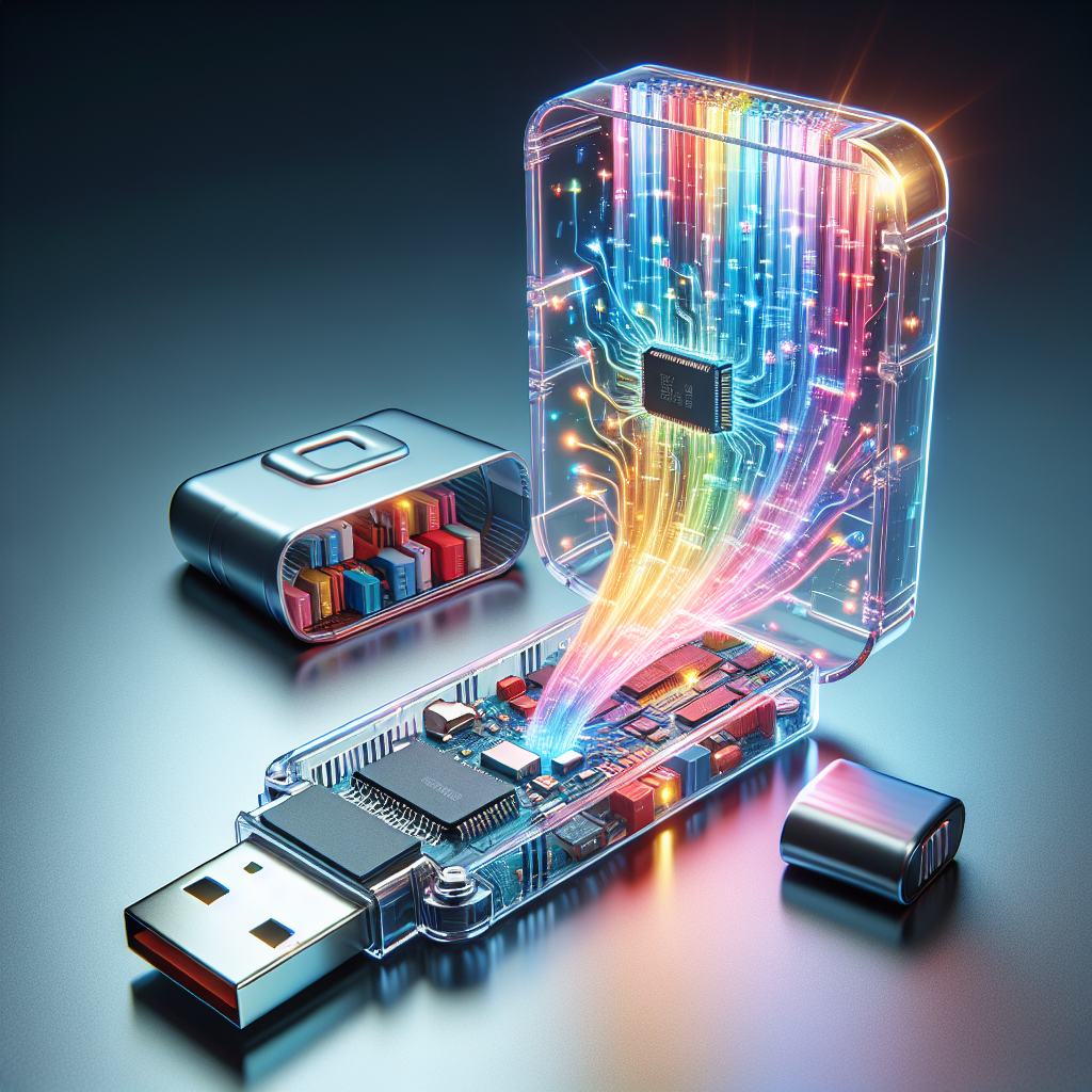 "Step-by-step process of recovering data from a corrupted USB drive using recovery software, illustrating the key stages of data retrieval in a comprehensive guide."
