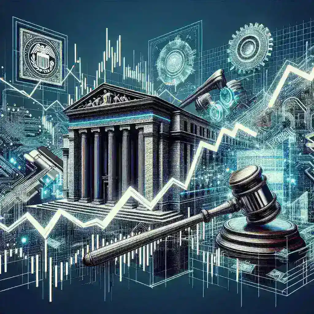 "Palantir logo displayed on a digital background representing AI stock sensitivity to Federal Reserve policy, illustrating U.S. investor strategy recalibrations in a financial market context."